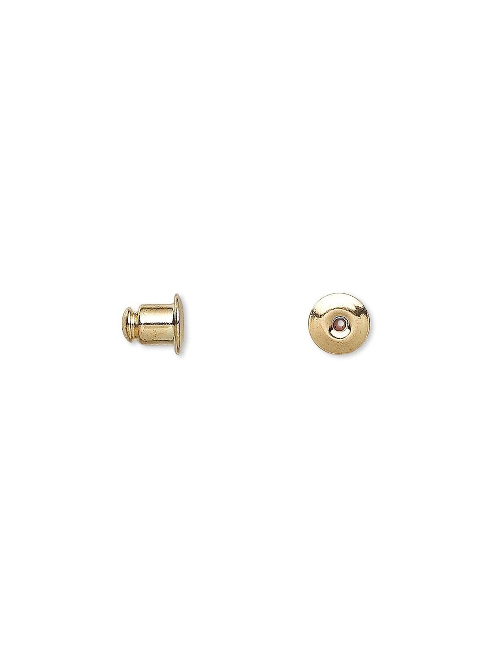 Gold 14K Plated Barrel Earnuts Earring Backs Stoppers Findings 50 pcs